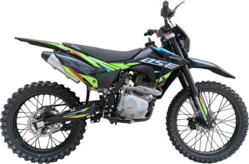 Эндуро / кроссовый мотоцикл BSE Z3L Spek Green (015), арт. BZ3LKC015HGH1